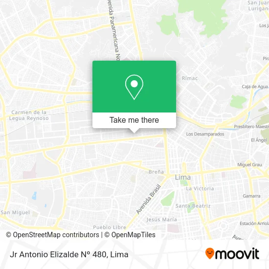 Jr  Antonio  Elizalde  Nº 480 map
