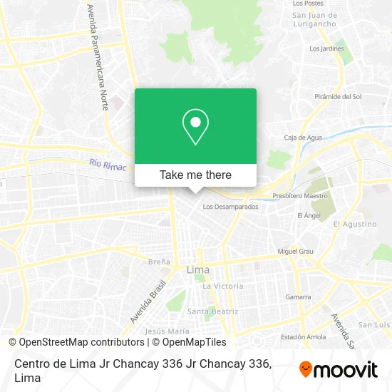 Centro de Lima  Jr Chancay 336 Jr Chancay 336 map