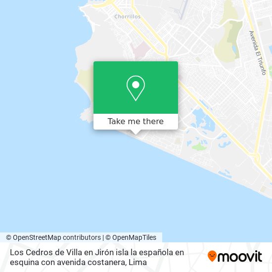 Los Cedros de Villa en Jirón isla la española en esquina con avenida costanera map