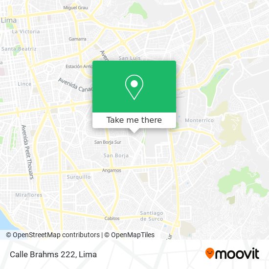 Mapa de Calle Brahms 222