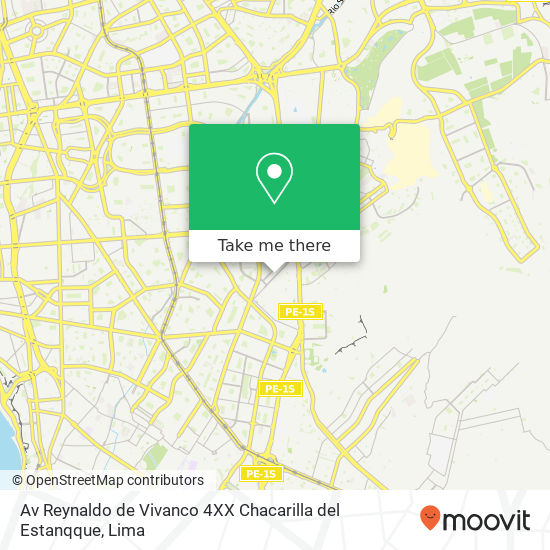 Mapa de Av Reynaldo de Vivanco 4XX  Chacarilla del Estanqque