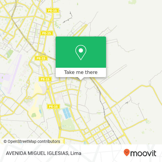 AVENIDA MIGUEL IGLESIAS map