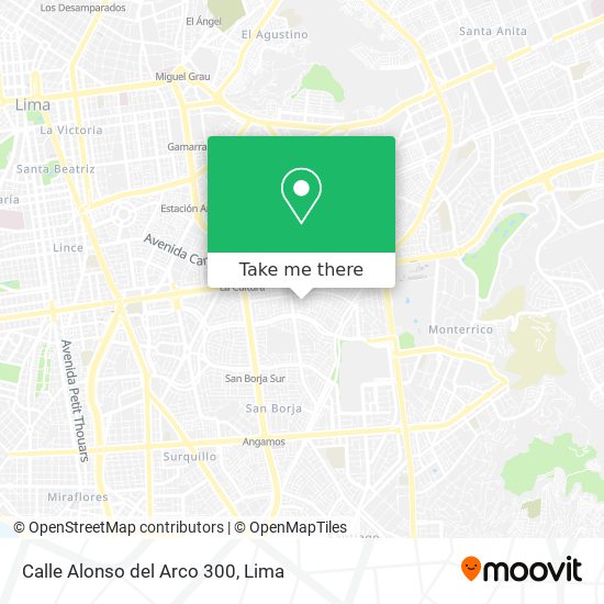 Calle Alonso del Arco 300 map