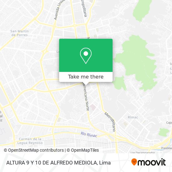 ALTURA 9 Y 10 DE ALFREDO MEDIOLA map