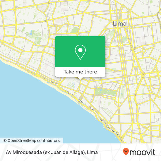 Mapa de Av  Miroquesada (ex Juan de Aliaga)