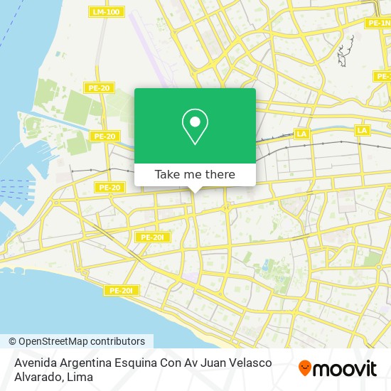 Avenida Argentina Esquina Con Av Juan Velasco Alvarado map