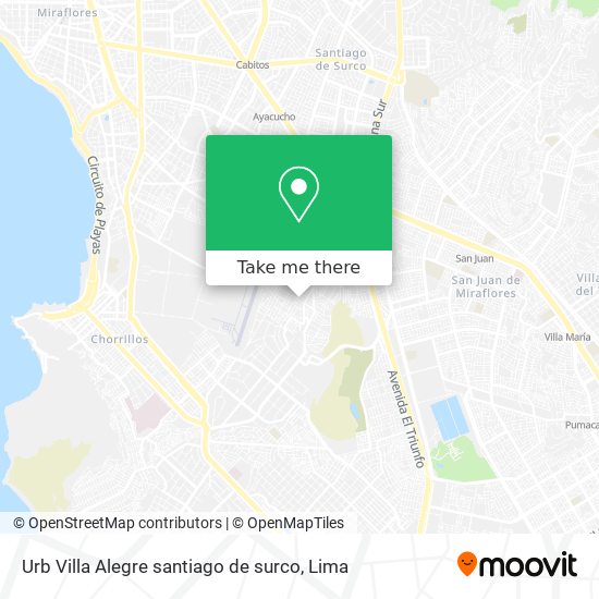 Urb Villa Alegre  santiago de surco map