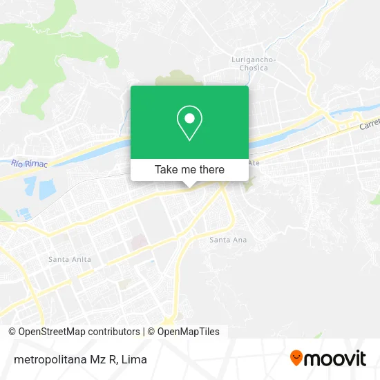 metropolitana Mz R map