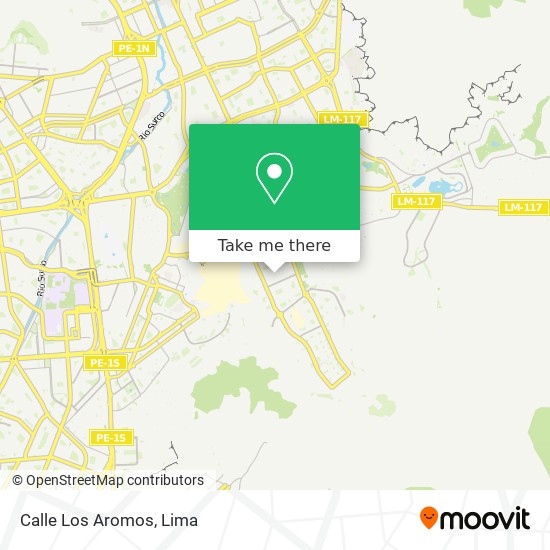 Mapa de Calle Los Aromos