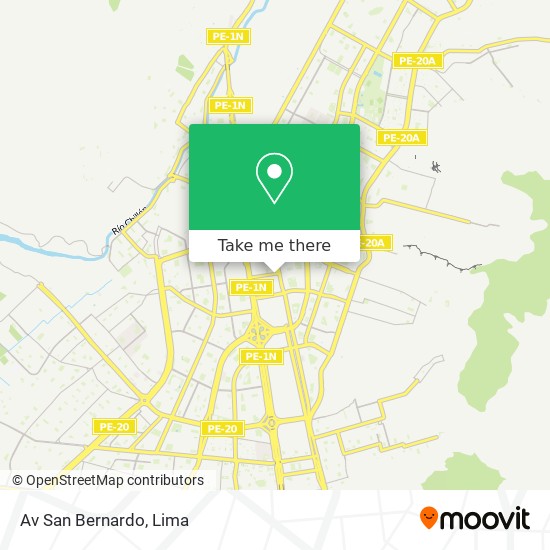 Av  San Bernardo map