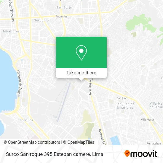 Surco San roque 395 Esteban camere map