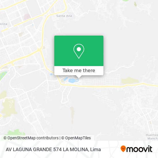 AV  LAGUNA GRANDE 574  LA MOLINA map