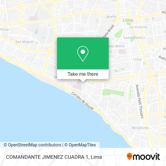 COMANDANTE JIMENEZ CUADRA 1 map