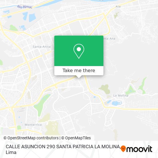 CALLE ASUNCION 290  SANTA PATRICIA  LA MOLINA map