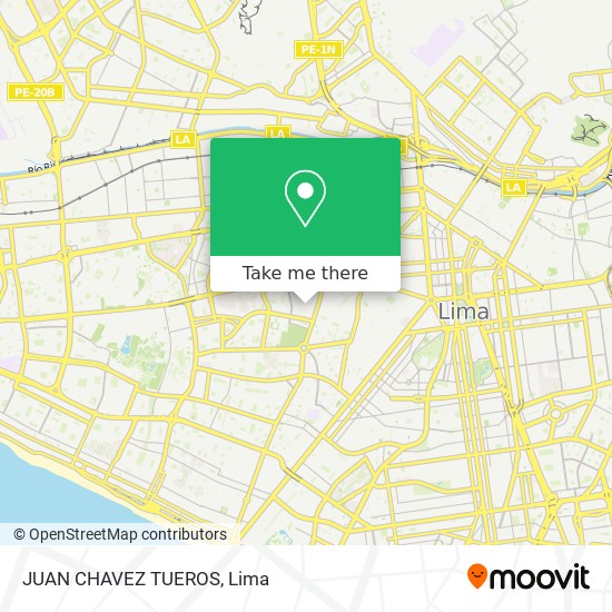 JUAN CHAVEZ TUEROS map