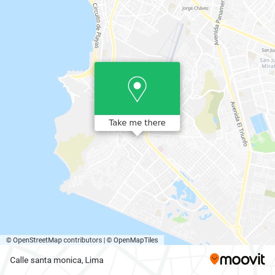 Calle santa monica map