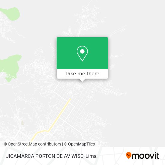 Mapa de JICAMARCA PORTON DE AV WISE