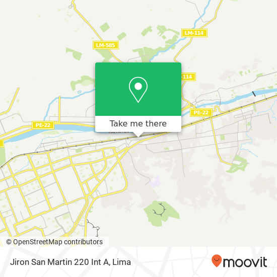 Mapa de Jiron San Martin 220 Int A