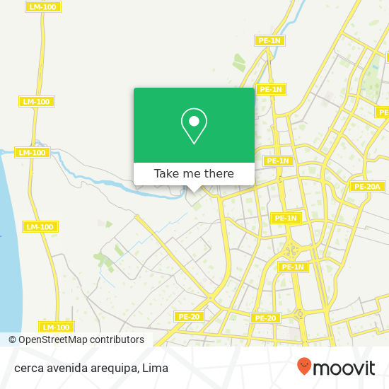 cerca avenida arequipa map