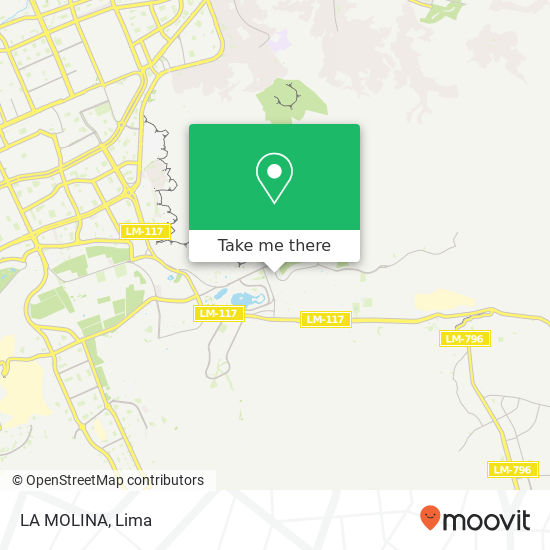 Mapa de LA MOLINA