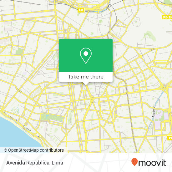 Avenida República map