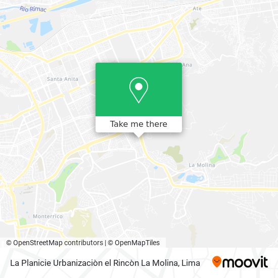 La Planicie  Urbanizaciòn el Rincòn  La Molina map