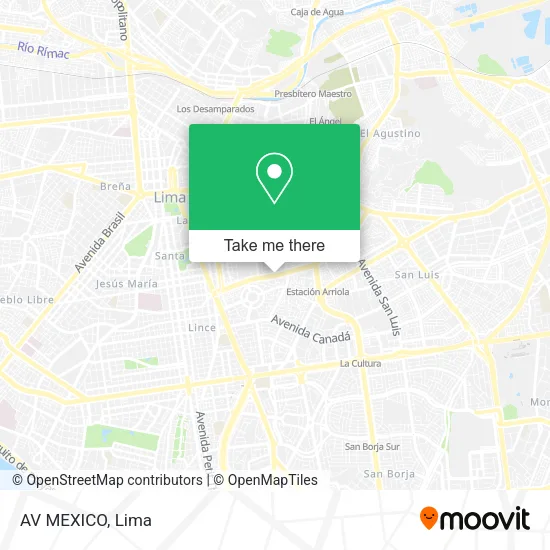 AV MEXICO map