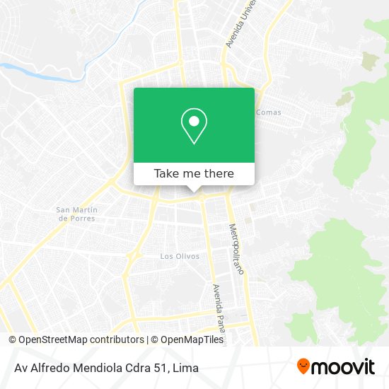 Mapa de Av  Alfredo Mendiola Cdra  51