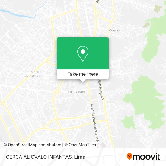 Mapa de CERCA AL OVALO INFANTAS