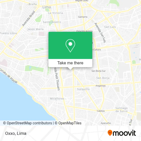 Oxxo map