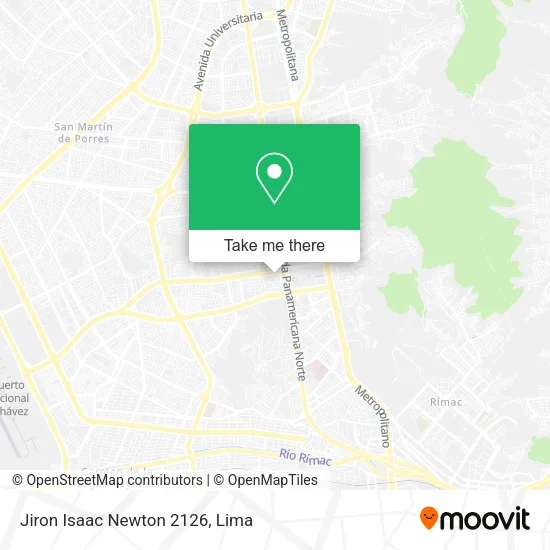 Mapa de Jiron Isaac Newton 2126