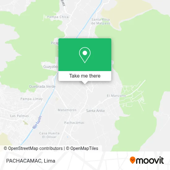 Mapa de PACHACAMAC