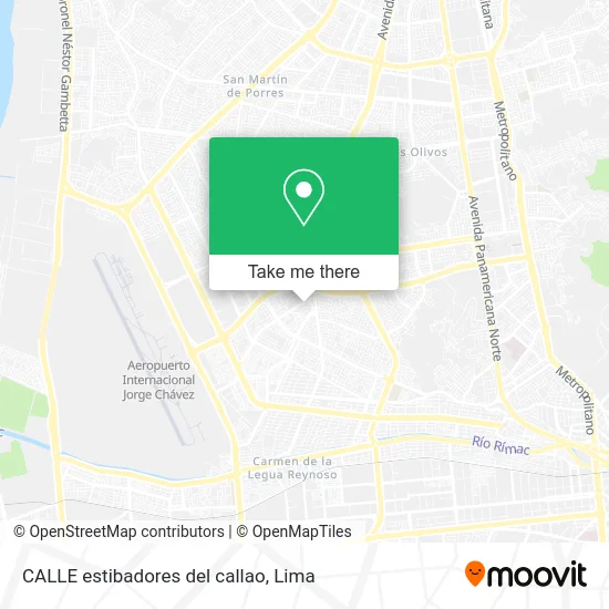 CALLE estibadores del callao map