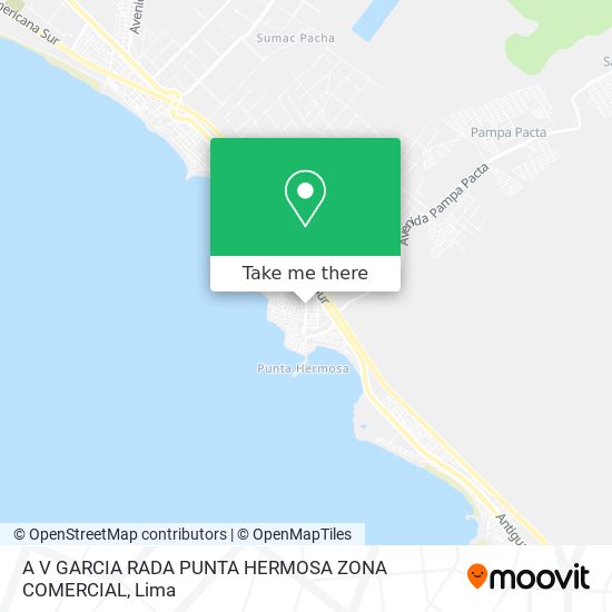 A V  GARCIA RADA PUNTA HERMOSA ZONA COMERCIAL map