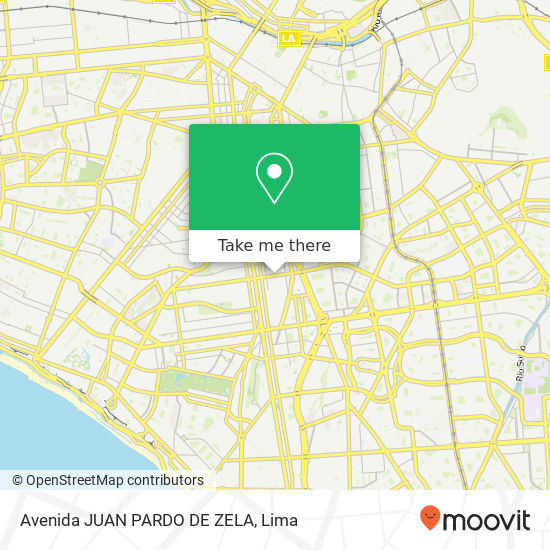 Avenida JUAN PARDO DE ZELA map