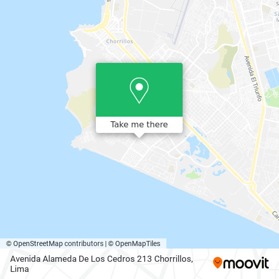 Avenida Alameda De Los Cedros 213 Chorrillos map
