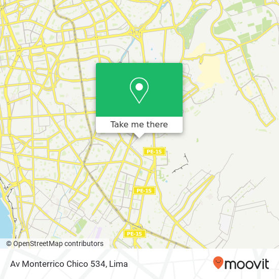 Av  Monterrico Chico 534 map