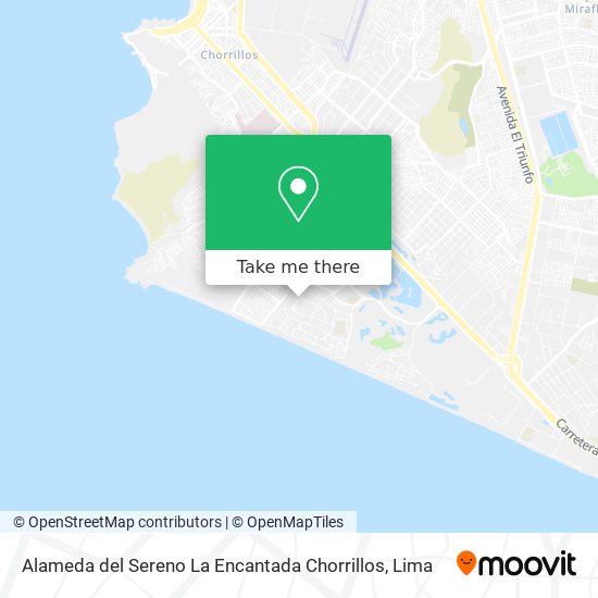 Alameda del Sereno   La Encantada Chorrillos map