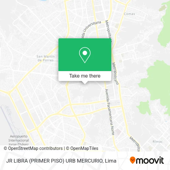 Mapa de JR  LIBRA (PRIMER PISO) URB  MERCURIO