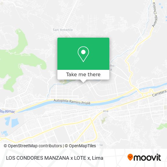 LOS CONDORES  MANZANA x LOTE x map