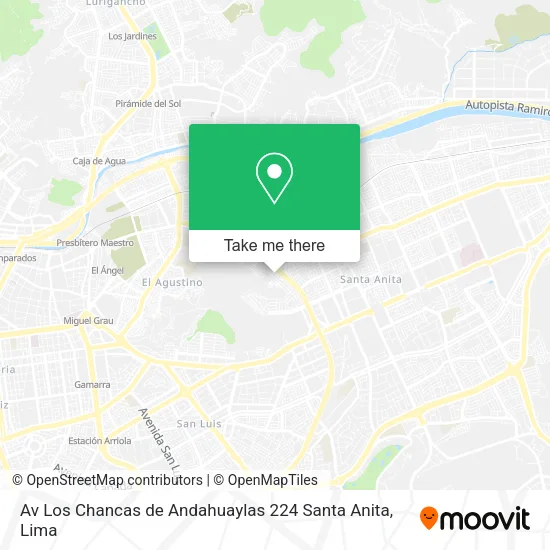 Mapa de Av  Los Chancas de Andahuaylas 224 Santa Anita
