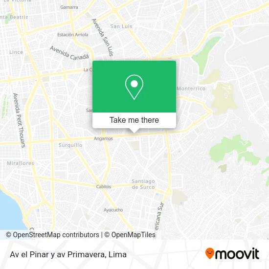 Av  el Pinar y av  Primavera map