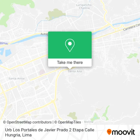 Mapa de Urb  Los Portales de Javier Prado   2 Etapa  Calle Hungria
