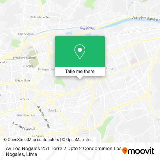 Mapa de Av  Los Nogales 251   Torre 2 Dpto  2   Condominion Los Nogales