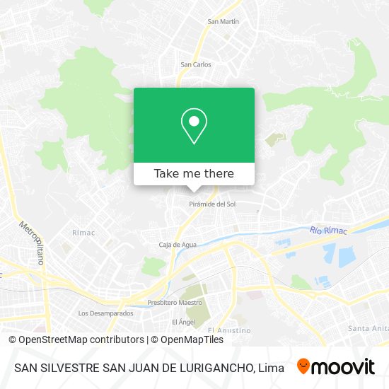 SAN SILVESTRE SAN JUAN DE LURIGANCHO map