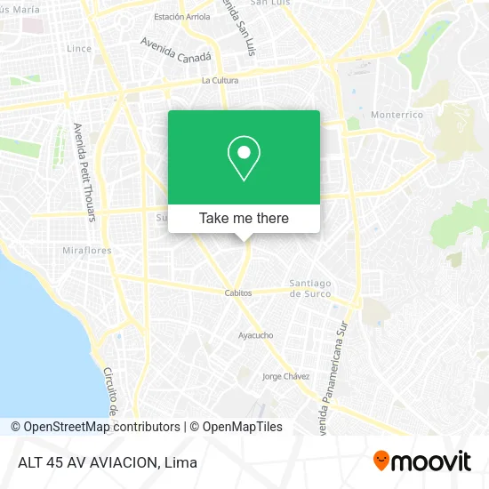 ALT  45 AV  AVIACION map