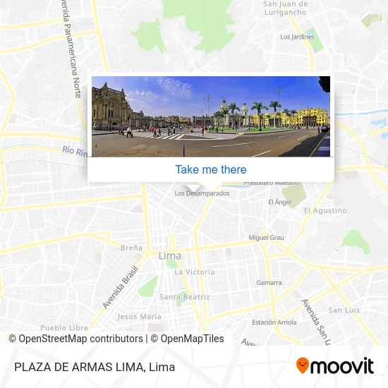 PLAZA DE ARMAS    LIMA map