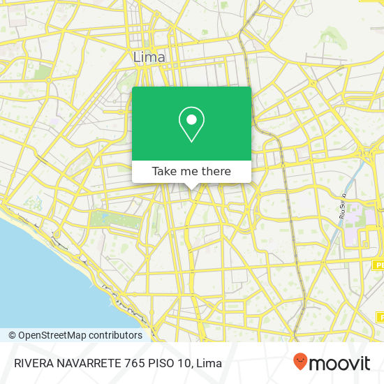 RIVERA NAVARRETE 765 PISO 10 map