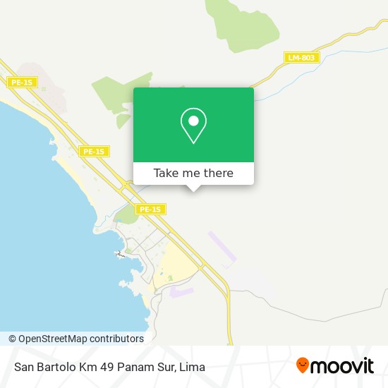 San Bartolo Km  49 Panam  Sur map