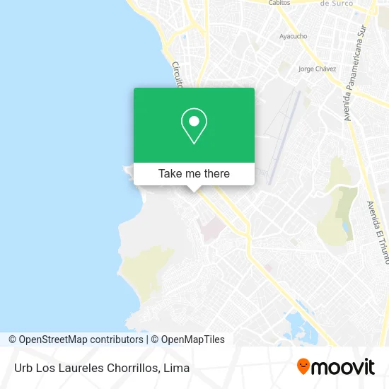 Mapa de Urb  Los Laureles   Chorrillos